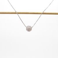 Simple Style Round Sterling Silver Plating Rose Gold Plated White Gold Plated Gold Plated Pendant Necklace sku image 6