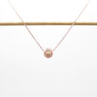 Simple Style Round Sterling Silver Plating Rose Gold Plated White Gold Plated Gold Plated Pendant Necklace sku image 2