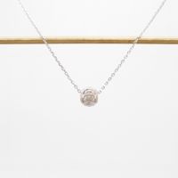 Simple Style Round Sterling Silver Plating Rose Gold Plated White Gold Plated Gold Plated Pendant Necklace sku image 5