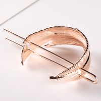 Elegant Lady Feather Alloy Plating Hairpin main image 5
