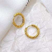 1 Pair Simple Style Geometric Plating Titanium Steel Earrings main image 1