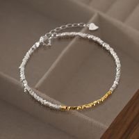 Koreanische Art Geometrisch Sterling Silber Armbänder Halskette main image 4
