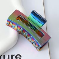 Casual Streetwear Solid Color Plastic Resin Hair Claws sku image 4