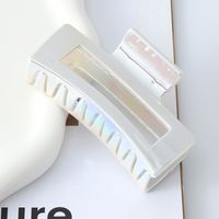 Casual Streetwear Solid Color Plastic Resin Hair Claws sku image 1