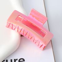 Casual Streetwear Solid Color Plastic Resin Hair Claws sku image 2