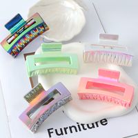 Casual Streetwear Solid Color Plastic Resin Hair Claws main image 1