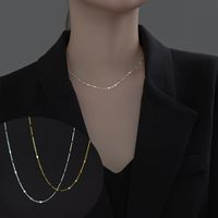 Einfacher Stil Geometrisch Einfarbig Sterling Silber Halskette main image 1