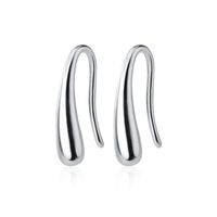 1 Pair Lady Simple Style Water Droplets Sterling Silver Earrings main image 2