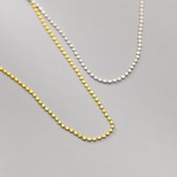 Einfacher Stil Einfarbig Sterling Silber Halskette main image 3