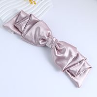 Elegant Solid Color Bow Knot Cloth Hair Clip sku image 2
