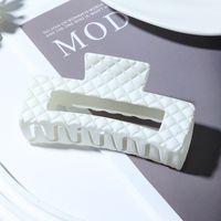 Elegant Simple Style Solid Color Plastic Resin Hair Claws main image 3