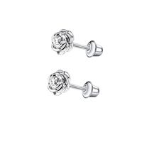 1 Pair Simple Style Cross Star Butterfly Plating Inlay Stainless Steel Zircon Ear Studs sku image 6
