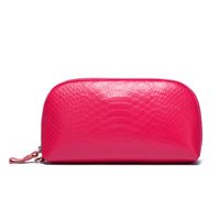 Women's Leather Solid Color Elegant Square Zipper Clutch Bag Square Bag sku image 2