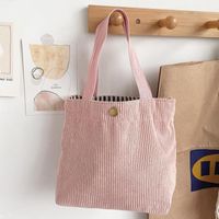 Women's Vintage Style Solid Color Polyester Shopping Bags sku image 5