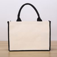 Women's Cute Letter Canvas Shopping Bags main image 4