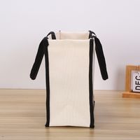 Women's Cute Letter Canvas Shopping Bags main image 3