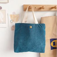 Women's Vintage Style Solid Color Polyester Shopping Bags sku image 3