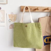 Women's Vintage Style Solid Color Polyester Shopping Bags sku image 4