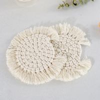 Casual Solid Color Cotton Thread Placemat 1 Piece main image 6
