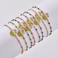 Vintage Style Coconut Stainless Steel Seed Bead Plating Bracelets main image 6