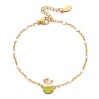 Style Vintage Noix De Coco Acier Inoxydable Perle De Rocaille Placage Bracelets sku image 1