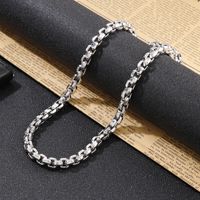 Hip-hop Punk Geometric Titanium Steel Chain Men's Bracelets Necklace main image 5