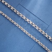 Hip-hop Retro Solid Color Titanium Steel Chain Necklace main image 2