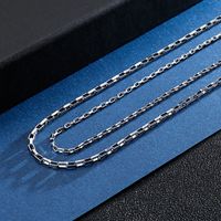 Wholesale Simple Style Solid Color Titanium Steel Plating Chain Gold Plated Necklace main image 5