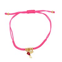 Simple Style Bird Rope Copper Plating Inlay Zircon 18k Gold Plated Bracelets main image 4