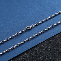 Wholesale Simple Style Solid Color Titanium Steel Plating Chain Gold Plated Necklace main image 4