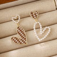 1 Pair Sweet Heart Shape Plating Alloy Gold Plated Drop Earrings main image 1