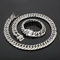 Rock Punk Geometric Titanium Steel Men's Bracelets Necklace main image 1