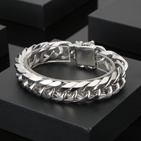 Rock Punk Geometric Titanium Steel Men's Bracelets Necklace main image 4