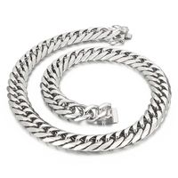 Rock Punk Geometric Titanium Steel Men's Bracelets Necklace sku image 2