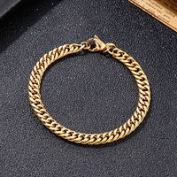 Simple Style Classic Style Solid Color Titanium Steel Chain Necklace main image 1