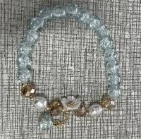 Wholesale Jewelry Sweet Heart Shape Flower Artificial Crystal Beaded Bracelets sku image 2