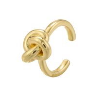 Lässig Vintage-stil Einfacher Stil Irregulär Wassertropfen Kupfer 18 Karat Vergoldet Offener Ring In Masse sku image 7