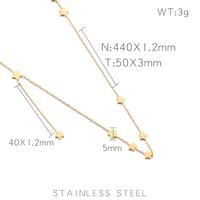 Acero Titanio Chapados en oro de 18k Elegante Básico Enchapado Estrella Collar main image 4