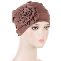 Women's Ethnic Style Solid Color Flower Beanie Hat sku image 7