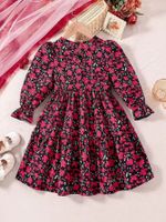 Casual Cute Simple Style Flower Cotton Girls Dresses main image 2
