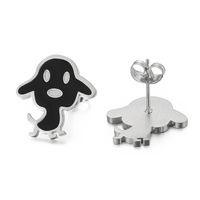 1 Pair Cute Basic Animal Plating Titanium Steel 18K Gold Plated Ear Studs sku image 1