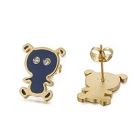 1 Pair Cute Basic Animal Plating Titanium Steel 18K Gold Plated Ear Studs sku image 16