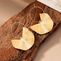 Retro Romantic Leaf Ginkgo Leaf Alloy Ferroalloy Plating 14k Gold Plated Women's Earrings Necklace main image 3