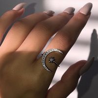 Fashion Diamond Love Pearl Leaf 10-piece Ring Creative Retro Female Ring sku image 4