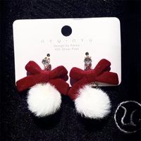 1 Pair Sweet Simple Style Bow Knot Alloy Drop Earrings sku image 1