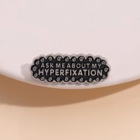 Vintage Style Letter Alloy Plating Unisex Brooches main image 3