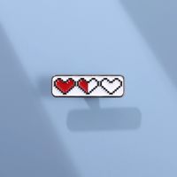 Cartoon Style Cute Heart Shape Alloy Plating Unisex Brooches main image 1