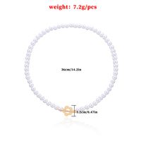 Simple Style Classic Style Round Alloy Beaded Women's Necklace main image 4