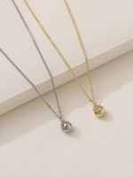 Vintage Style Round Rhinestones Alloy Wholesale Pendant Necklace main image 7