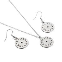Stainless Steel Titanium Steel 18K Gold Plated Basic Streetwear Plating Constellation Earrings Necklace main image 3